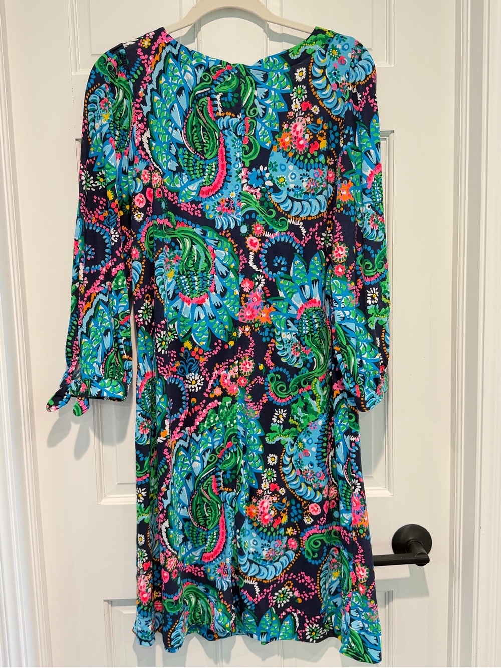 Lilly Pulitzer Cath Take Me to the Sea Print Cotton Shift Dress Large - Picture 6 of 9
